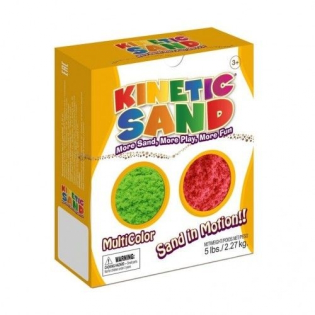 Кинетический песок WABA FUN Kinetic Sand зеленый/красный (2,27 кг) 150-604
